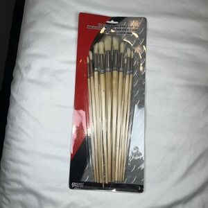 Project Pro 12 Piece Long Handle Artist‎ Brushes